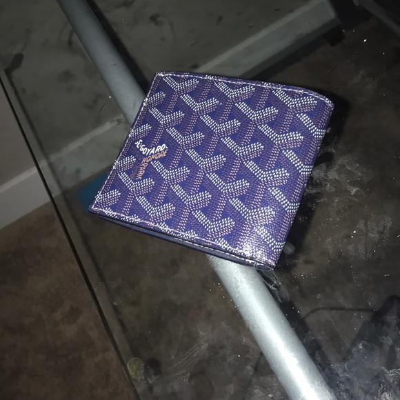 blue goyard wallet